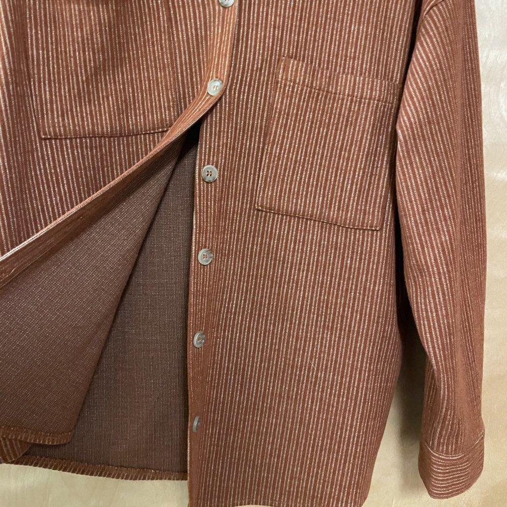 Copper Striped Shacket - Picture 4 of 4